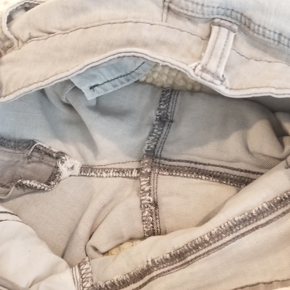 PACSUN Super Stretch Shortie Gray jean Shorts 25 - Picture 7 of 14
